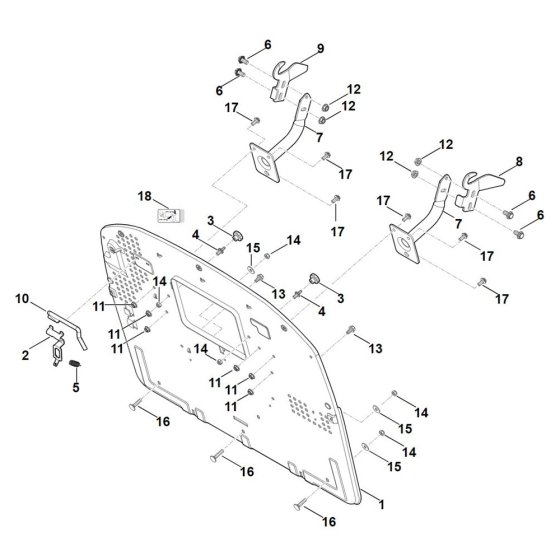 Back Panel for Stihl Mower