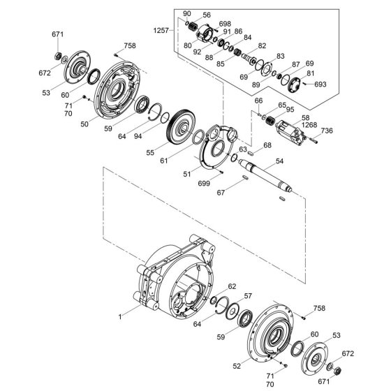 Drum Drive & Brake Assembly