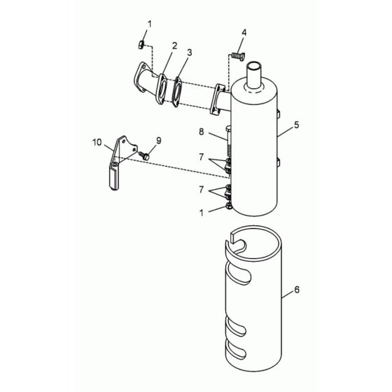 Muffler Assembly for RT560