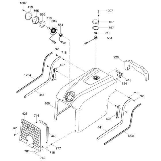 Front Cover for Wacker RTK82-SC3
