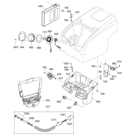 Rear Control Assembly for RTK82-SC3