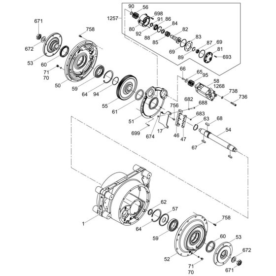 Drum Drive & Brake Assembly