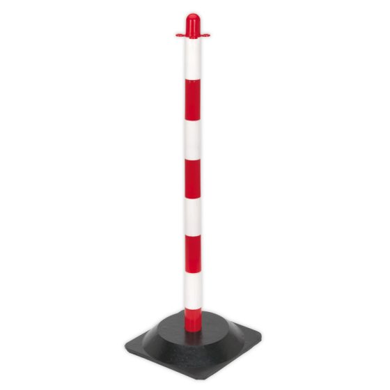 Red/White Post with Base Sealey Part No. RWPB01