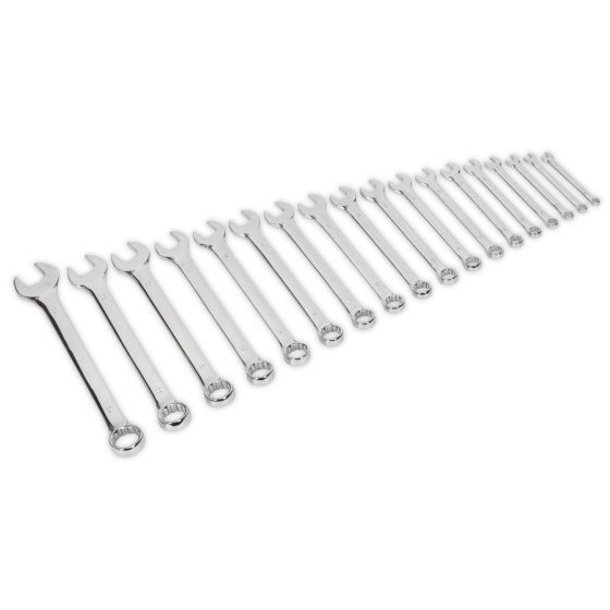 Combination Spanner Set 18pc Sealey Part No. S01052