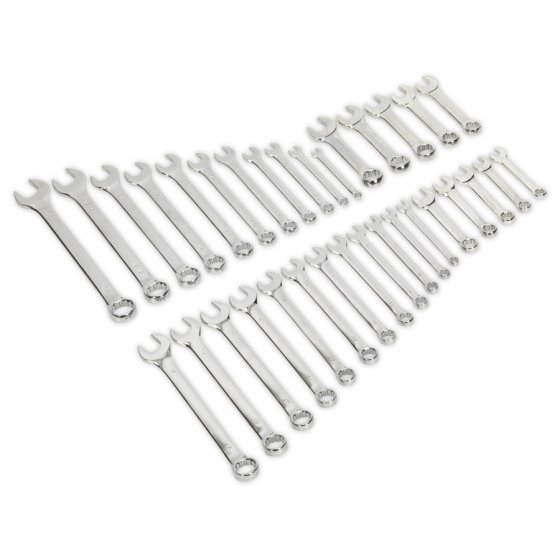 Combination Spanner Set 33pc Metric/Imperial Sealey Part No. S01063