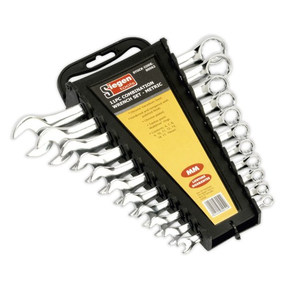 Combination Spanner Set 11pc Metric Sealey Part No. S0562