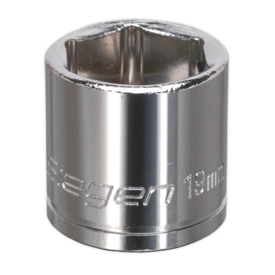 WallDrive Socket 19mm 3/8"Sq Drive Sealey Part No. S0586