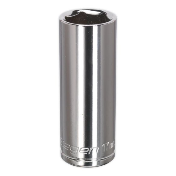 WallDrive Socket 17mm Deep 3/8"Sq Drive Sealey Part No. S0595