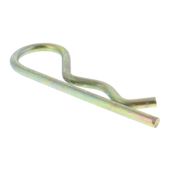 R-Clip 7mm Dia x 163mm Zinc Plated Steel Fastener - Sold Individually