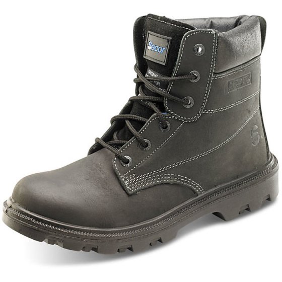 Sherpa Boot 6 Inch Due Density Mid Sole Protection Steel Toe Cap Black 10.5