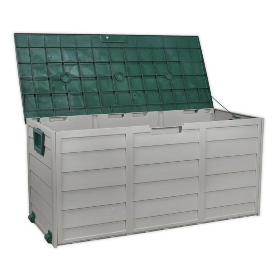 Outdoor Storage Box 460 x 1120 x 540mm Polypropylene Sealey Part No. SBSC01