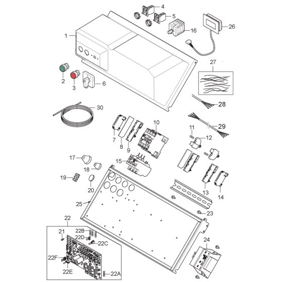 Electric Box Assembly for Nilfisk