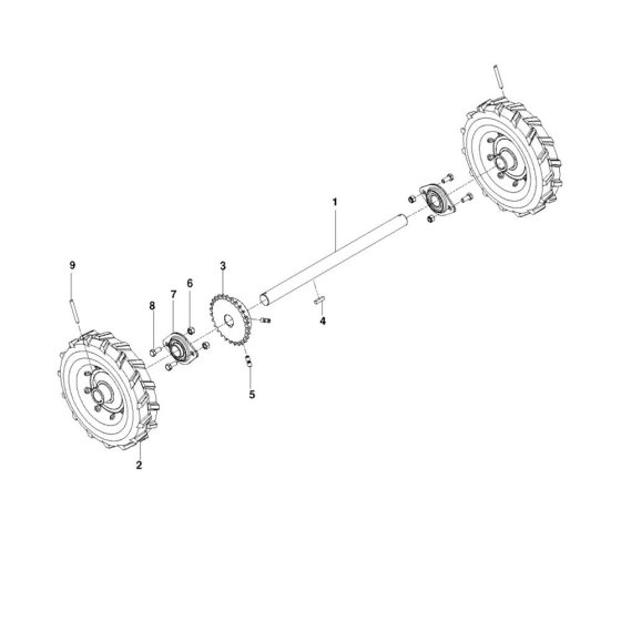 Wheel Assembly for Husqvarna