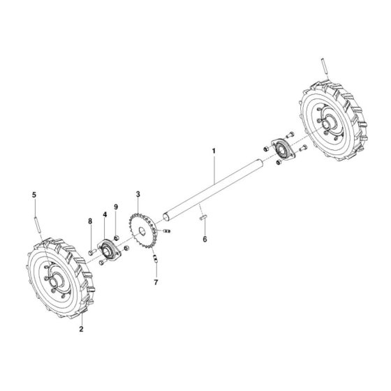 Wheel Assembly for Husqvarna