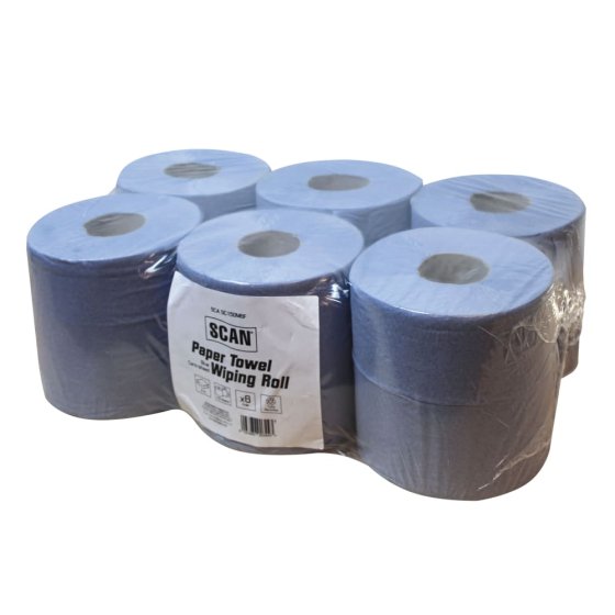Paper Towel Wiping Roll 2-Ply 176mm x 150m (Pack 6)