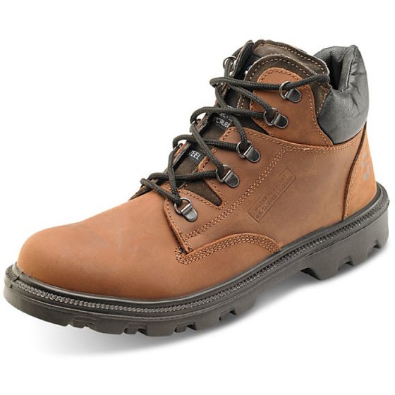 Sherpa Chukka Boot Pu/Rubber 200 Joule Steel Toe Cap in Brown Size 06