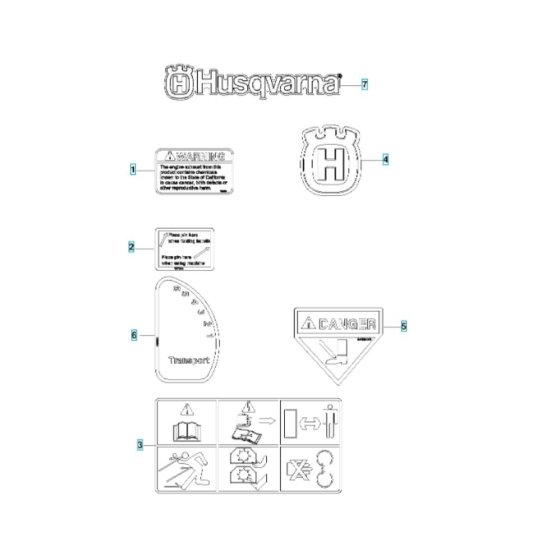 Husqvarna SD22B5DSA Decals