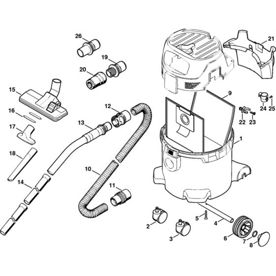 Container Tools for Stihl Vacuums