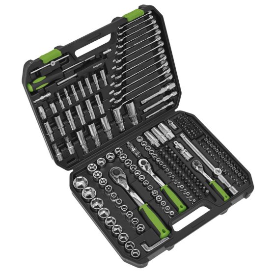 Socket Set 1/4", 3/8" & 1/2" Square Drive (219 Piece)
