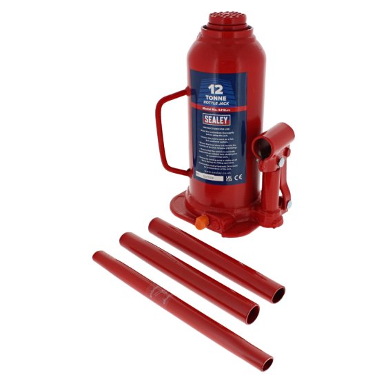 Bottle Jack 12 Tonne Capacity Hydraulic - Sealey SJ12
