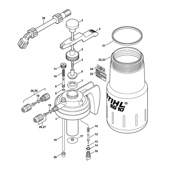 Pump, Container Assembly