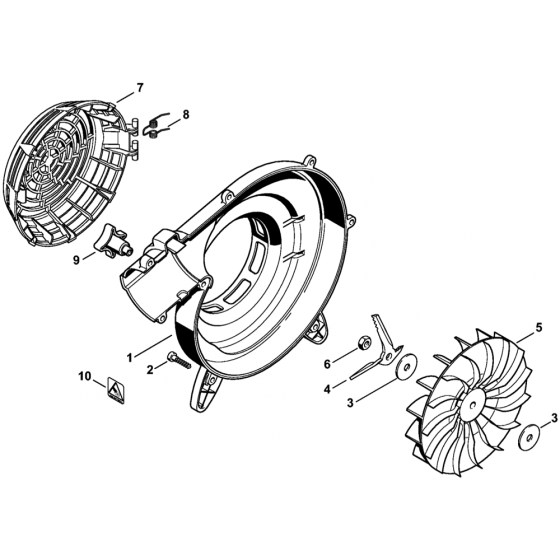 Fan Housing for Stihl SH55
