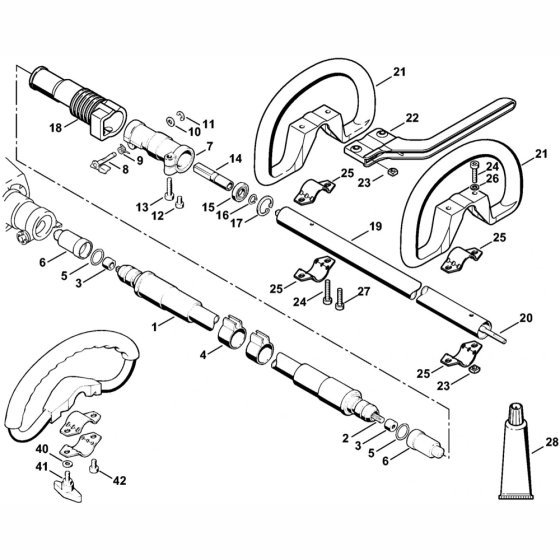 Shaft & Loop Handle for Stihl FR108