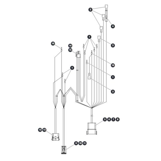 Base Control Harness ZAPI A for Skyjack SJ12 E Vertical Mast