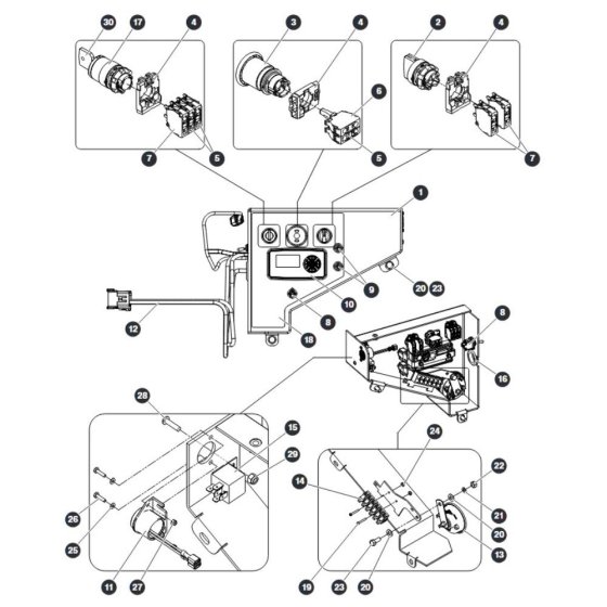 Base Control for Skyjack SJ12 E Vertical Mast