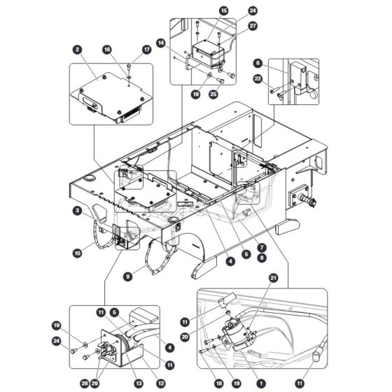 Base Electrical for Skyjack SJ12 E Vertical Mast