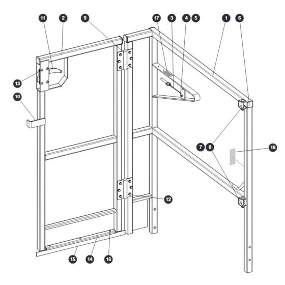 Full Gate Kit for Skyjack SJ12 E Vertical Mast