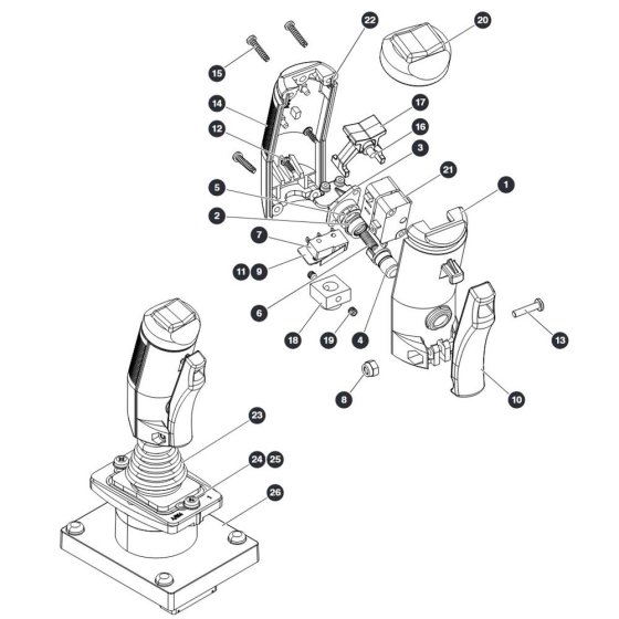 Joystick for Skyjack SJ12 E Vertical Mast