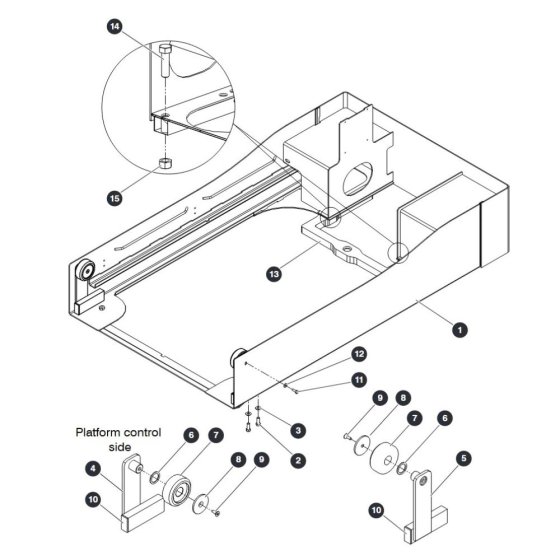 Lower Platform for Skyjack SJ12 E Vertical Mast