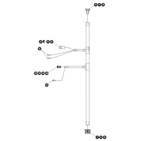 Main Harness ZAPI B for Skyjack SJ12 E Vertical Mast