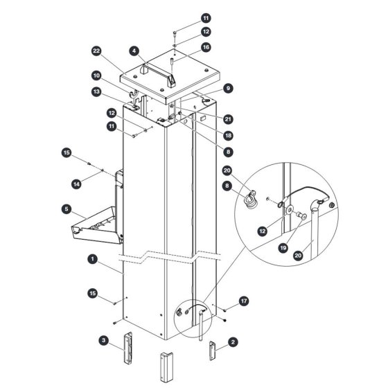 Mast 1 for Skyjack SJ12 E Vertical Mast