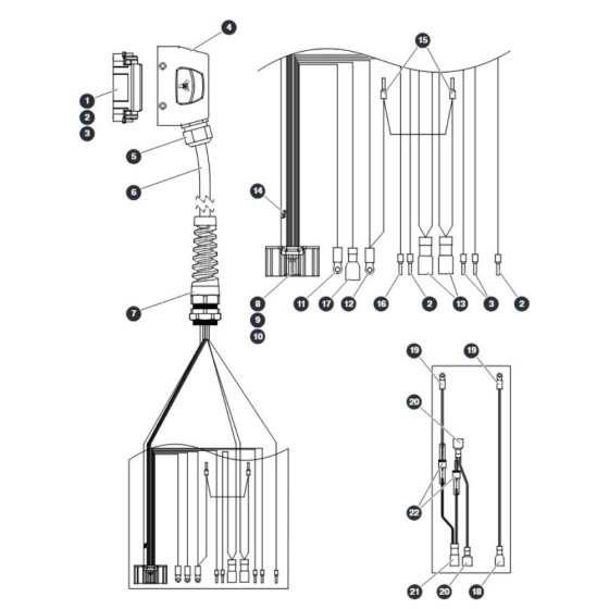 Platform Control Cable - SGLE for Skyjack SJ12 E Vertical Mast