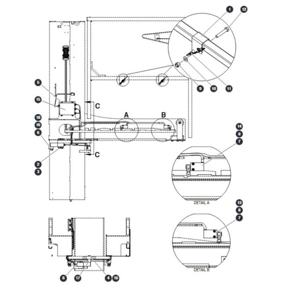 Platform Electrical for Skyjack SJ12 E Vertical Mast