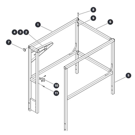 Railings Full/ Saloon Gate for Skyjack SJ12 E Vertical Mast