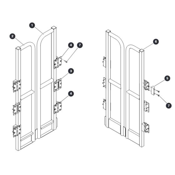 Saloon Gate for Skyjack SJ12 E Vertical Mast
