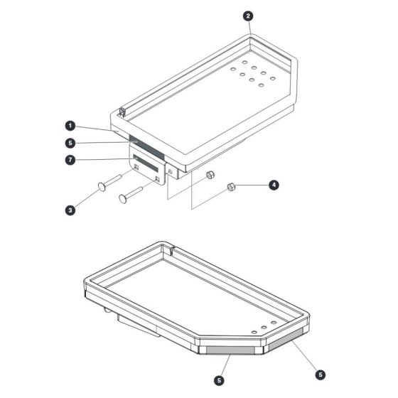 Tool Tray for Skyjack SJ12 E Vertical Mast