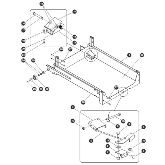 Upper Platform for Skyjack SJ12 E Vertical Mast