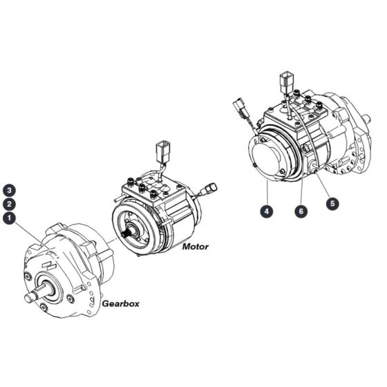 Wheel Motor for Skyjack SJ12 E Vertical Mast