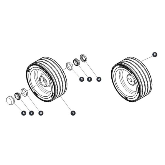 Wheels for Skyjack SJ12 E Vertical Mast