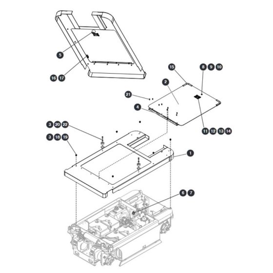 Base Cover for Skyjack SJ16 Access Platforms