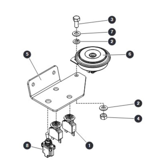 Circuit Breaker and Horn for Skyjack SJ16 Access Platforms