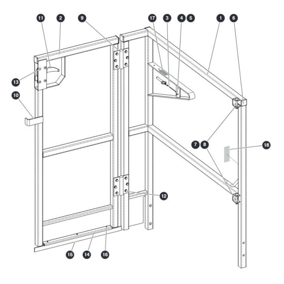 Gate for Skyjack SJ16 Access Platforms