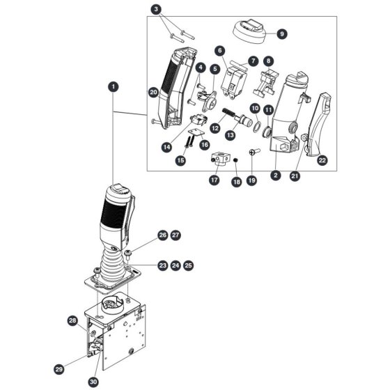 Joystick for Skyjack SJ16 Access Platforms