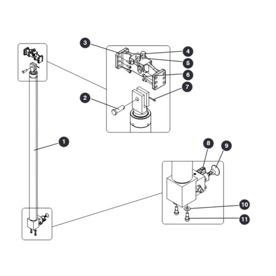 Lift Cylinder Hardware for Skyjack SJ16 Access Platforms