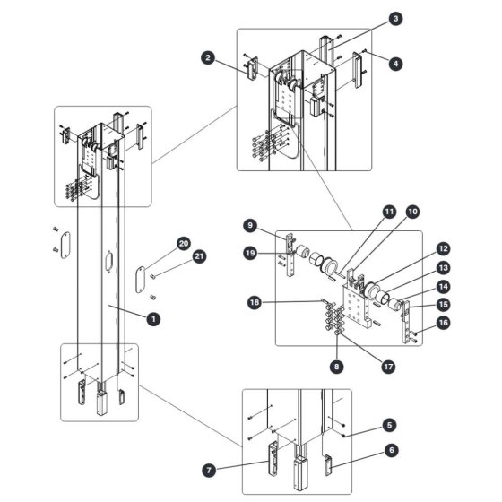 Mast 2 for Skyjack SJ16 Access Platforms