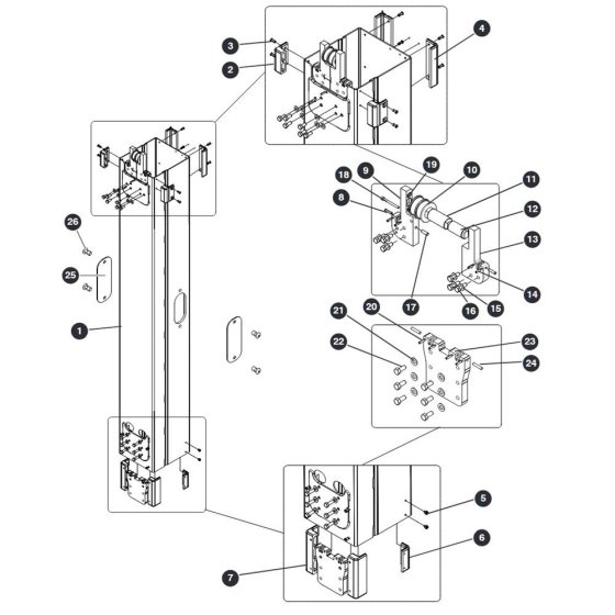 Mast 3 for Skyjack SJ16 Access Platforms